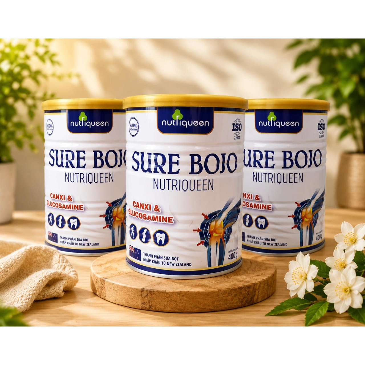 SỮA SURE BOJO NUTRIQUEEN – DINH DƯỠNG BỔ SUNG CANXI 400G