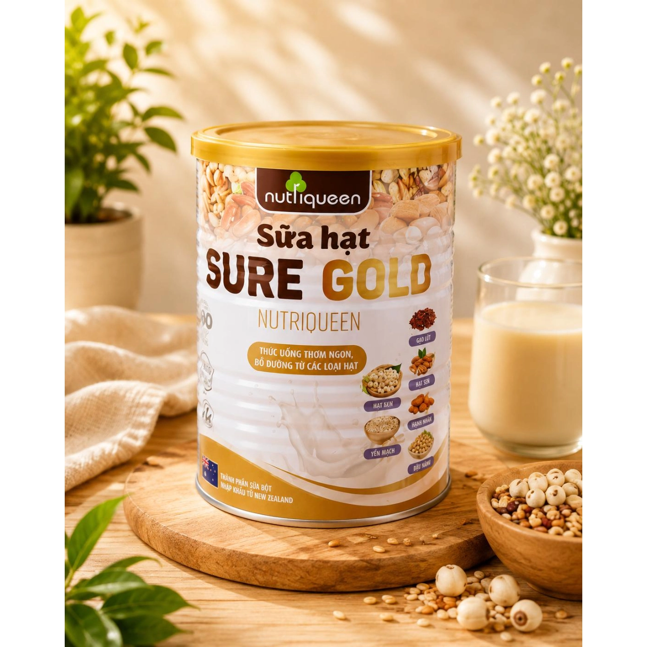 SỮA HẠT SURE GOLD NUTRIQUEEN 400G