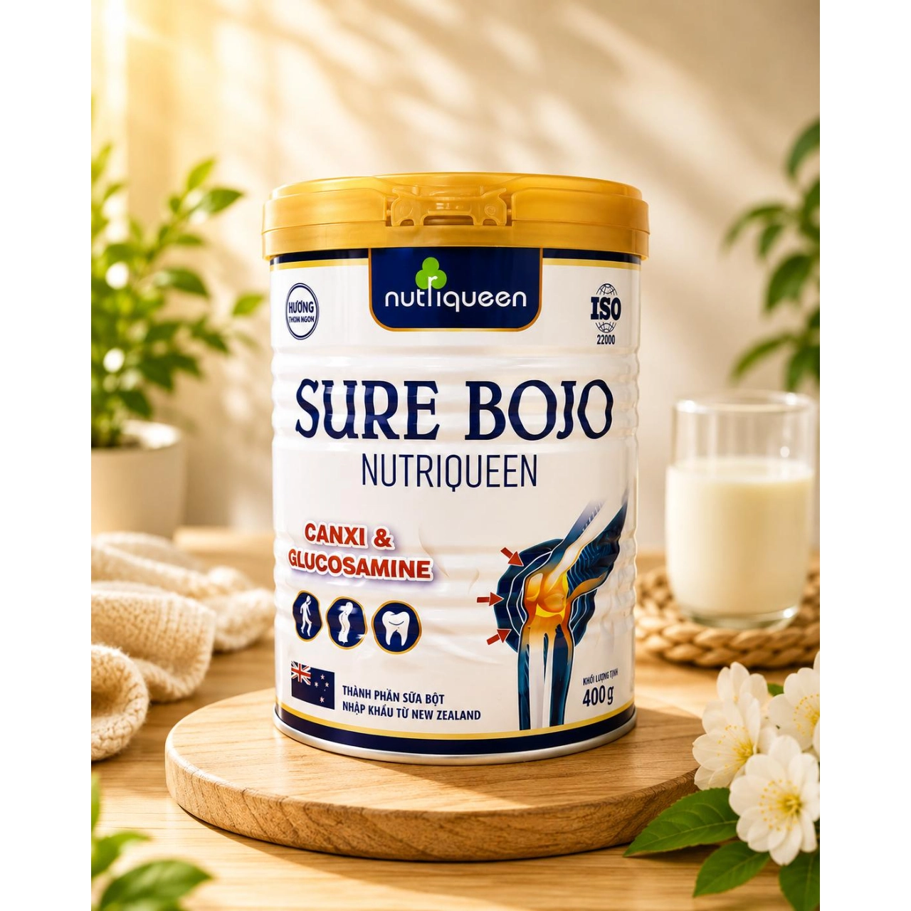 SỮA SURE BOJO NUTRIQUEEN – DINH DƯỠNG BỔ SUNG CANXI 400G